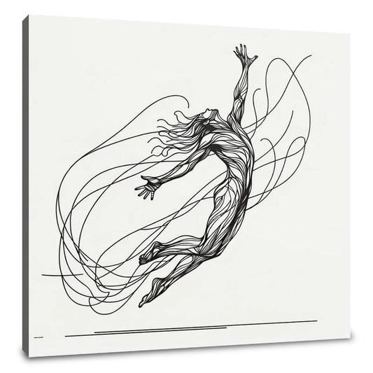 Skyward Leap Elegance Canvas - Main Image