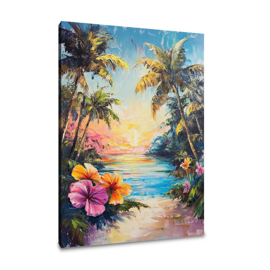 Tropical Dawn Serenity Canvas - Main Image