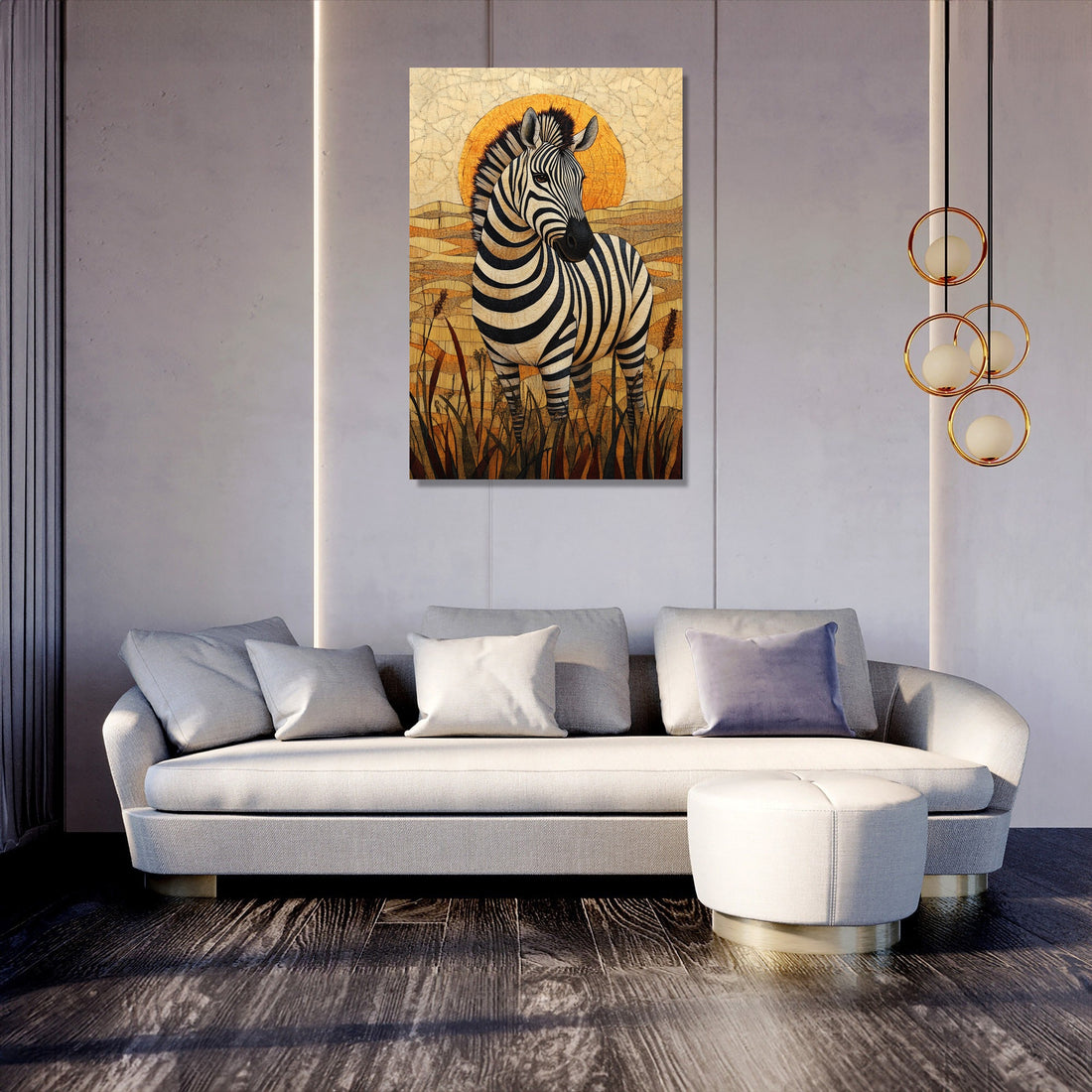 Zebra Elegance Canvas - Secondary Image