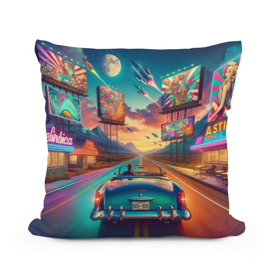 Timeless Highway Cotton Cushion - Main Image
