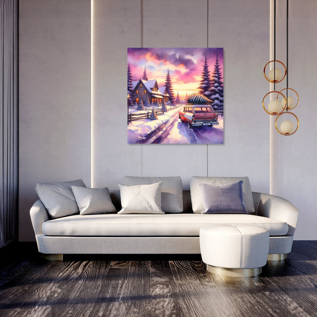 Wistful Winter Sunset Canvas - Secondary Image