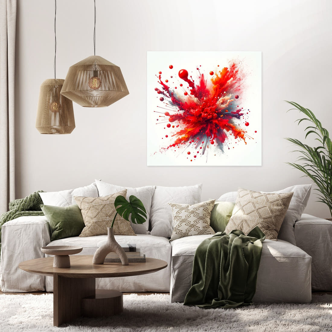 Red Passion Canvas - Secondary Image 2