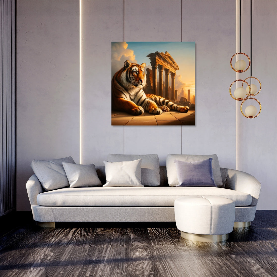 Ancient Guardian Tiger Canvas - Secondary Image