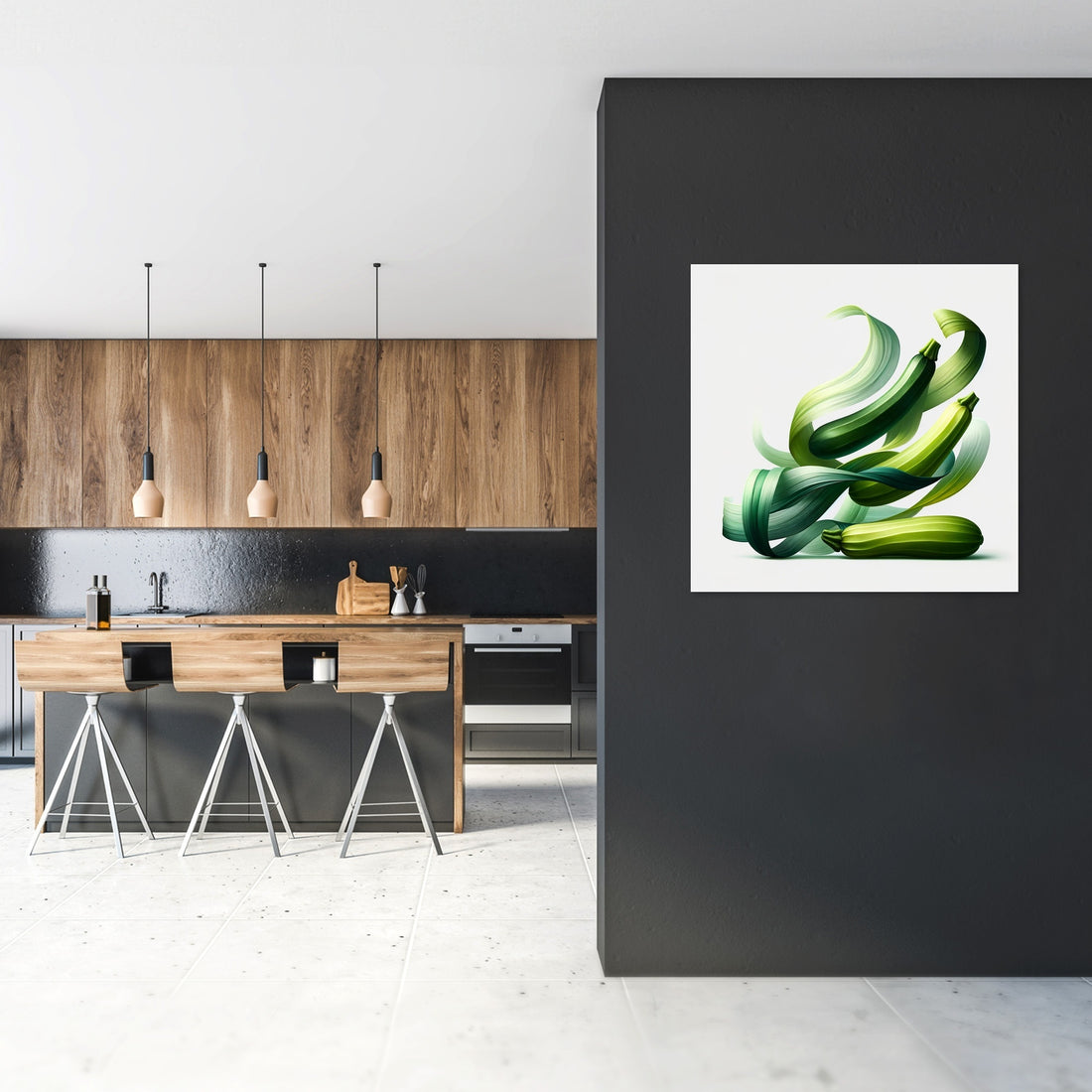 Zucchini Ribbons Canvas - Secondary Image 2