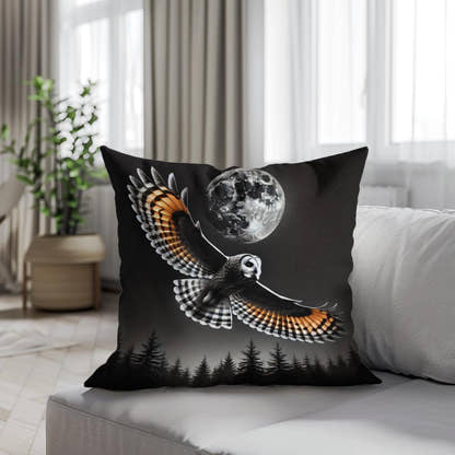 Nocturnal Flight Cotton Pillow - Secondary Image 4