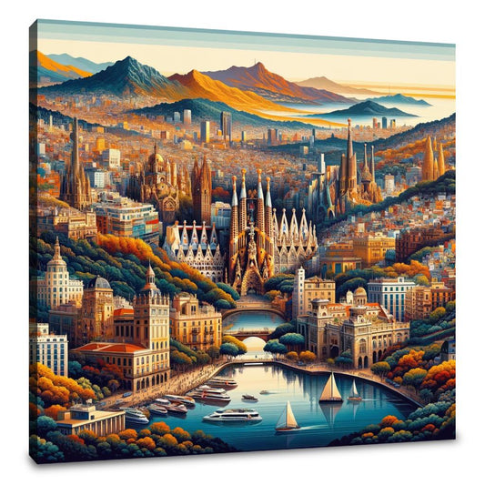 Dreaming in Barcelona Wall Art Poster - Main Image