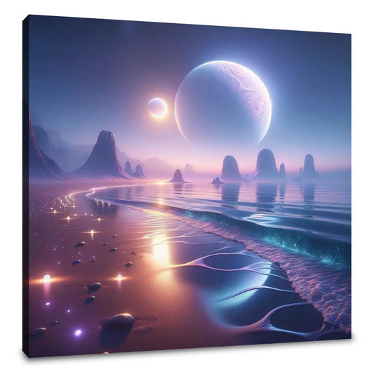 Twin Moon Beach Canvas - Main Image