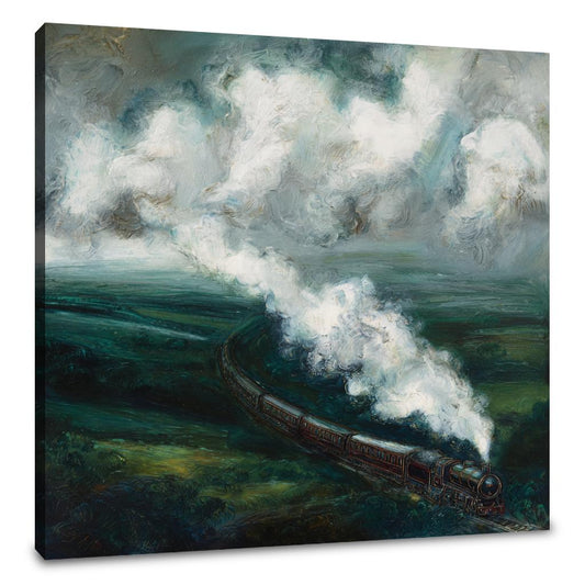 Steam Train Heraldry Canvas - Main Image