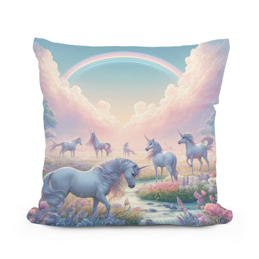 Unicorn Fantasy Cotton Pillow - Main Image