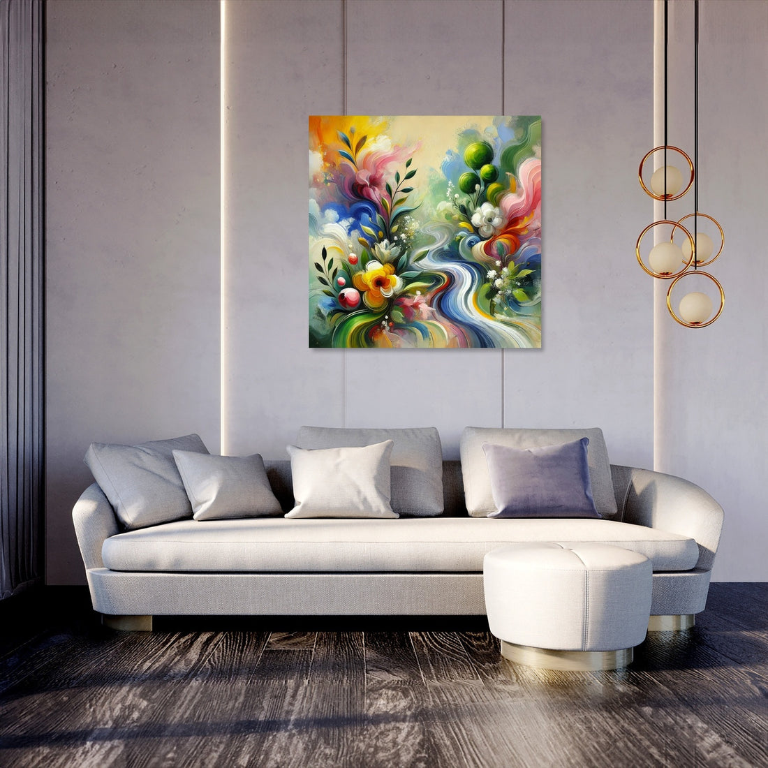 Abstract Spring Renewal Canvas - secondary image