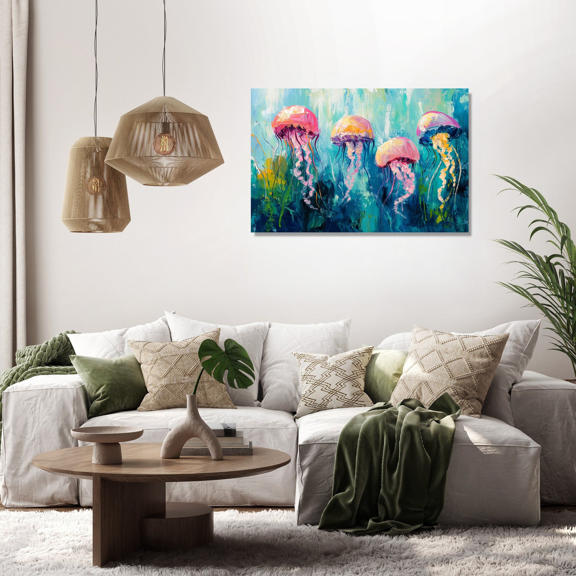 Aquatic Dreamscape Canvas - Secondary Image 2