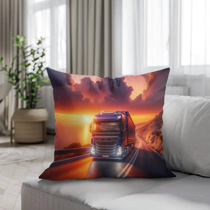 Coastal Sunset Journey Cotton Cushion - Secondary Image 4