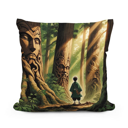 Forest Whispers Cotton Cushion - Main Image