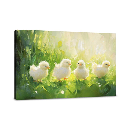 Chicks in Springtime Canvas - Main Image