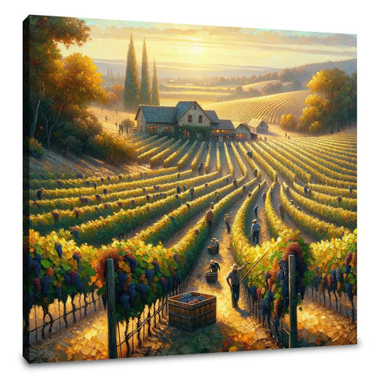 Harvest Vineyard Canvas - Main Image