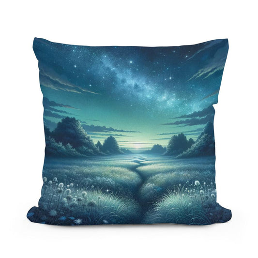 Twilight Meadow Cotton Cushion - Main Image