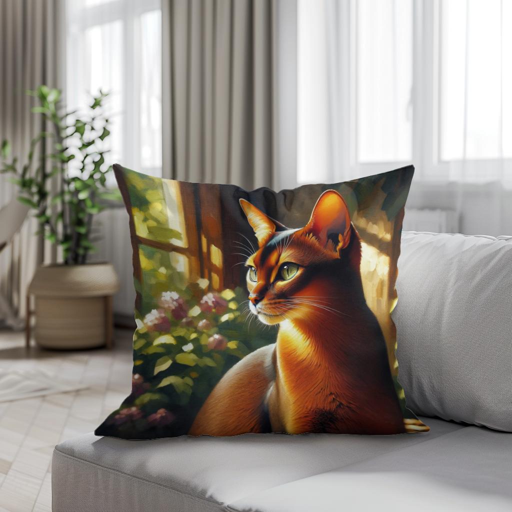 Abyssinian Tranquility Cotton Cushion - Secondary Image 4