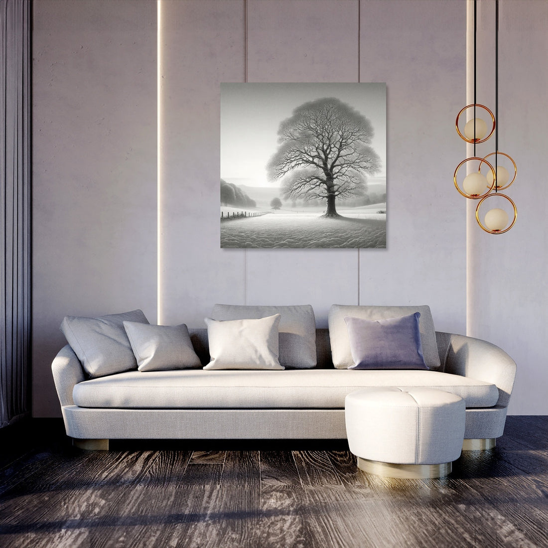 A Silent Winter Morning Canvas - Secondary Image