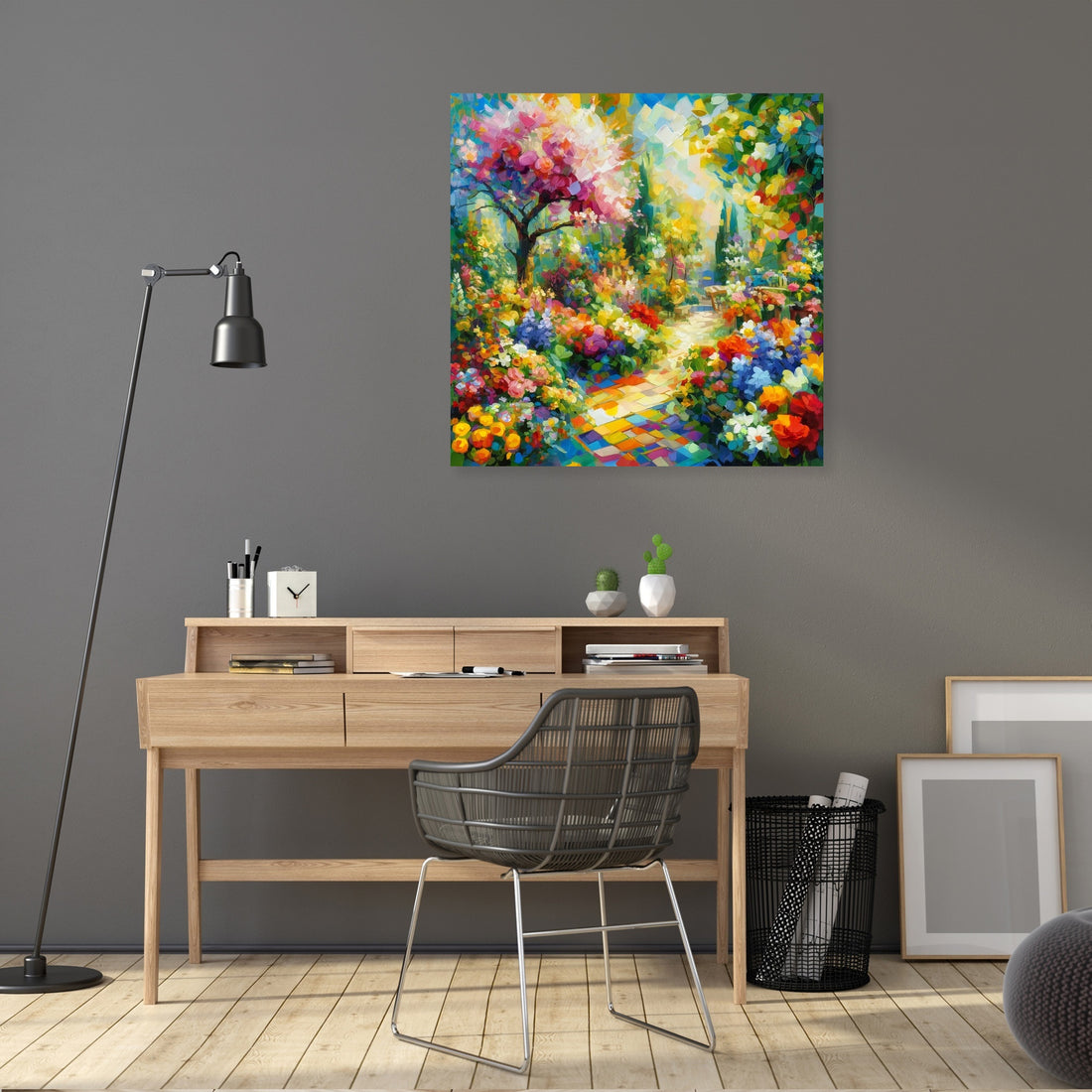 Cubist Spring Garden Canvas - Secondary Image 5