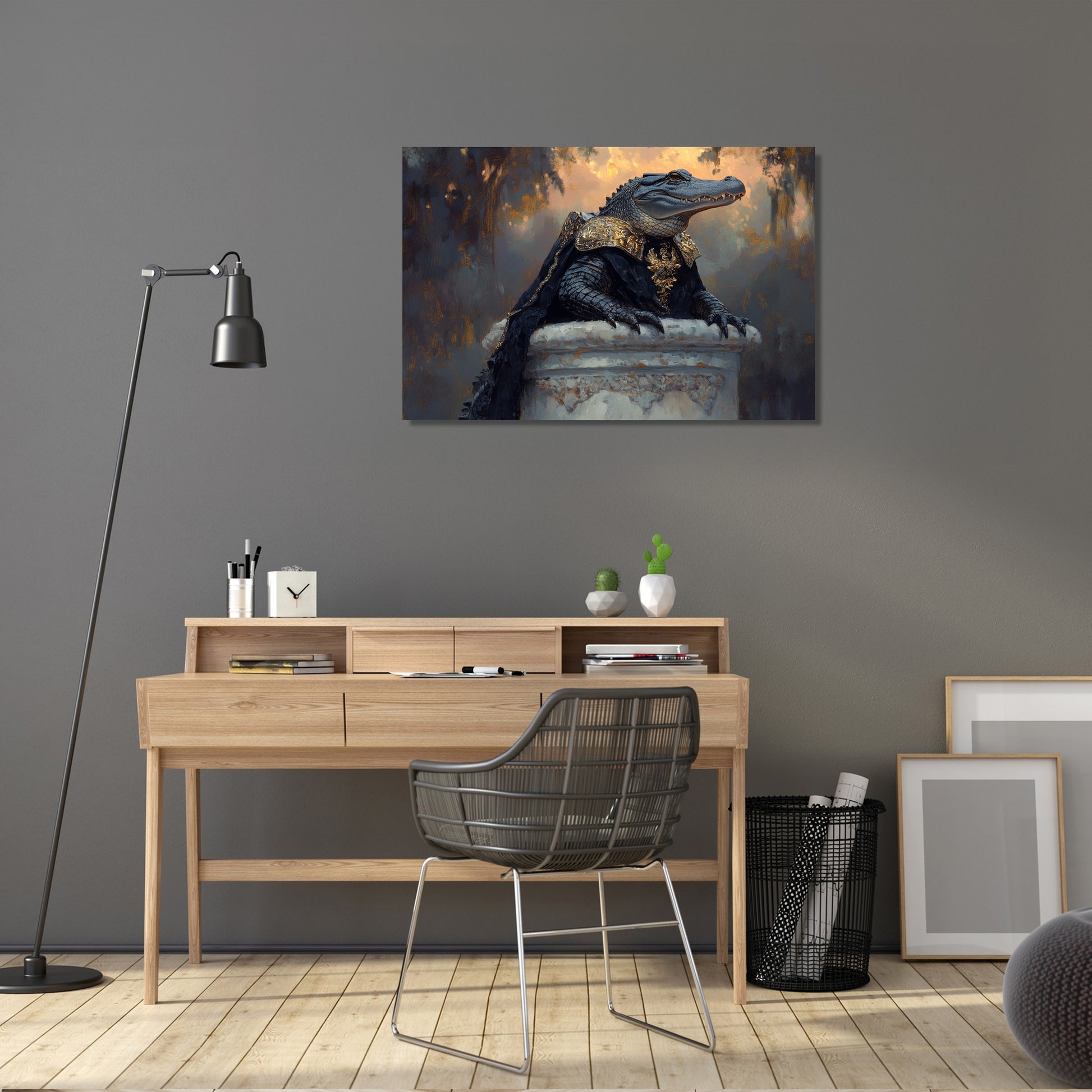 Armoured Alligator Canvas - Secondary Image 5