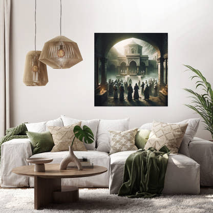 Monastery Shadows Canvas - Secondary Image 2