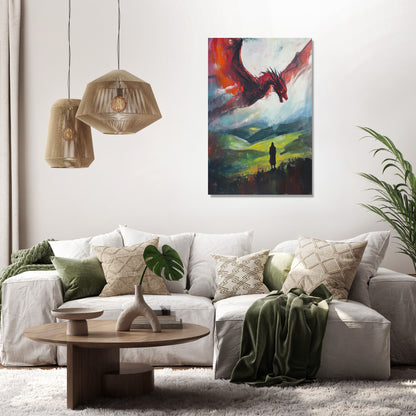 Welsh Dragon Majesty Canvas - Secondary Image 2