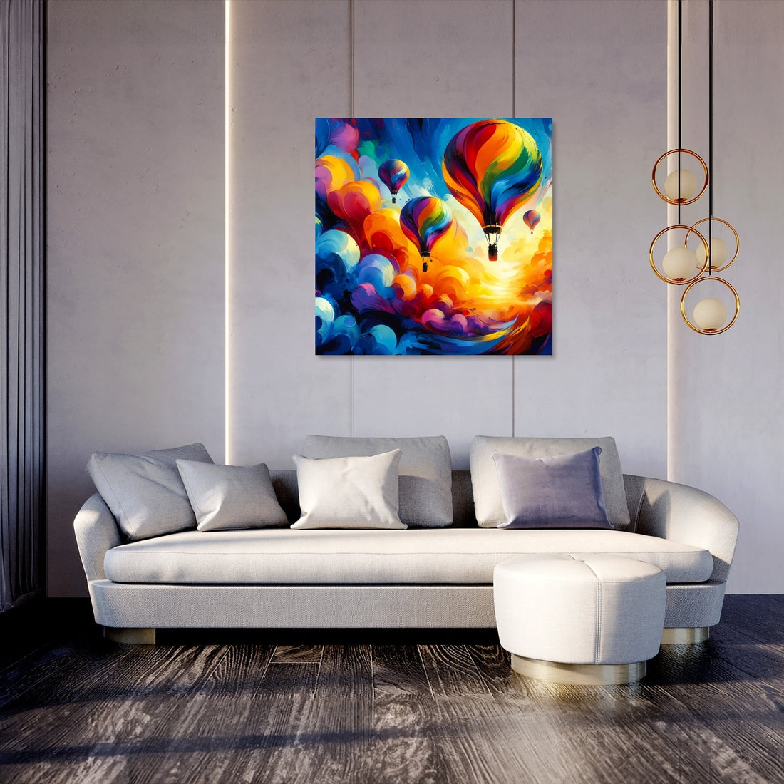 Abstract Horizons Canvas - Secondary Image