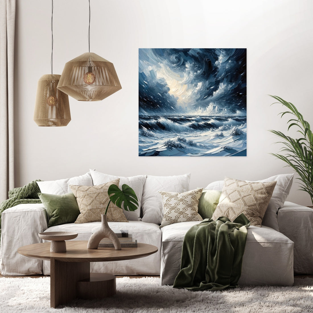 Winter's Fury Unleashed Canvas - Secondary Image 2