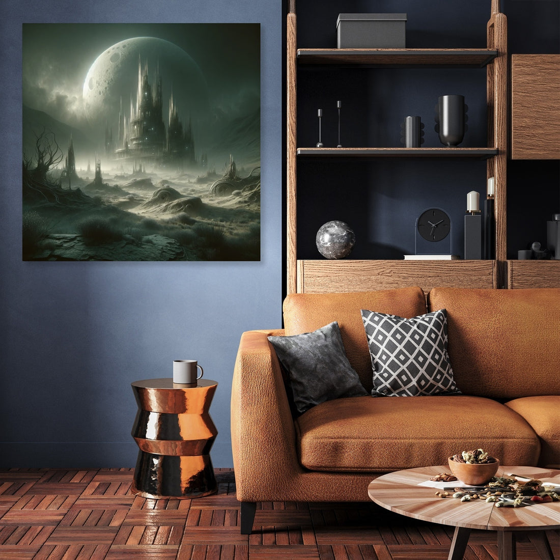 Ancient Relics Under Moonlight Canvas - Secondary Image 3