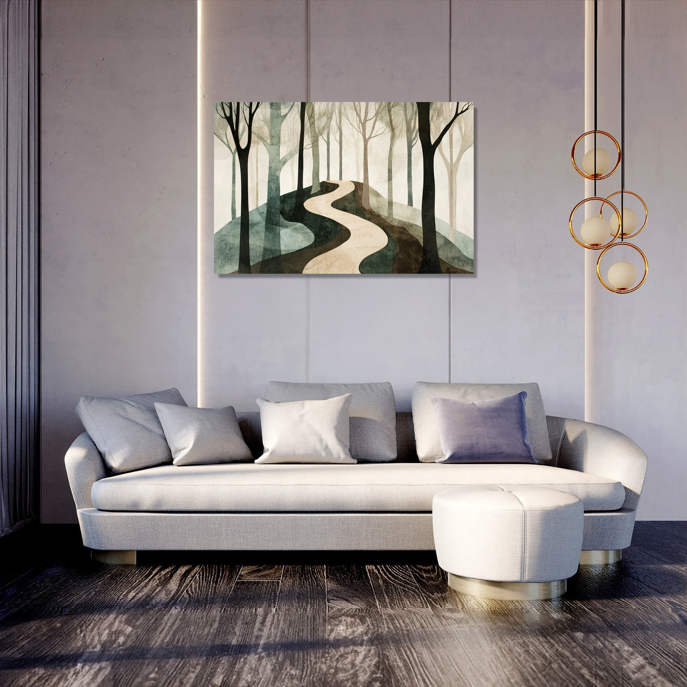 Forest Pathway Canvas - Secondary Image