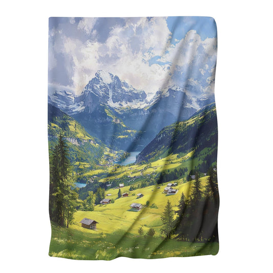 Swiss Alps Harmony Blanket - Main Image