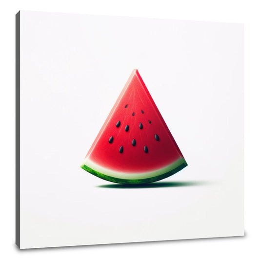 Minimalist Watermelon Slice Canvas - Main Image