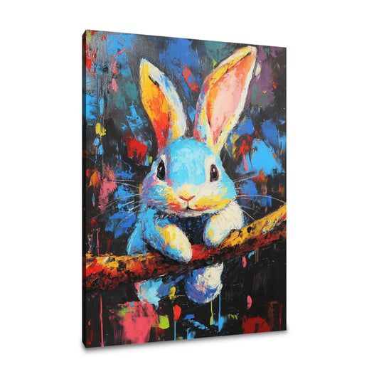 Swinging Bunny Canvas - Main Image
