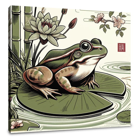 Tranquil Frog Canvas - Main Image