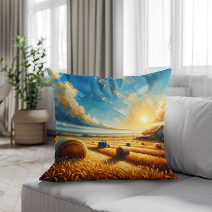 Harvest Glow Cotton Cushion - Secondary Image 4