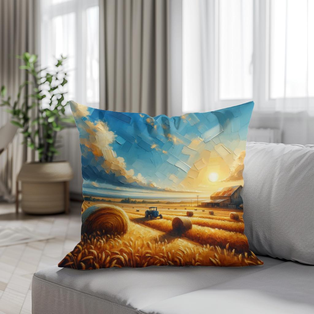 Harvest Glow Cotton Cushion - Secondary Image 4