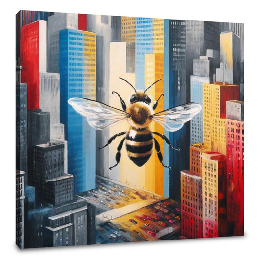 Bee in the City Canvas - Main Image