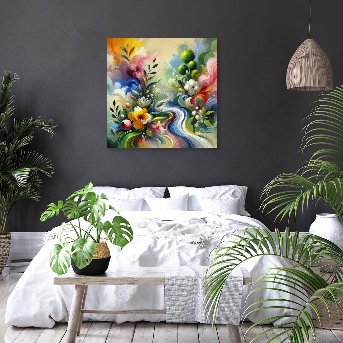 Abstract Spring Renewal Canvas - secondary image 6