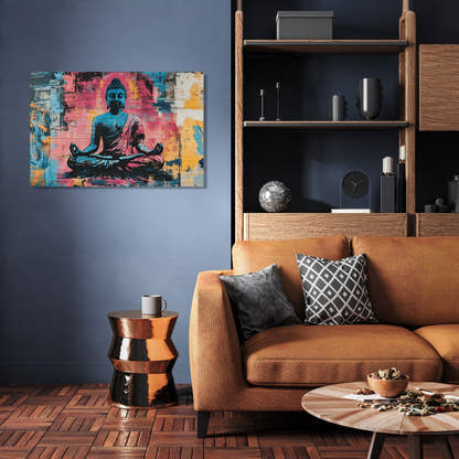 Meditation Graffiti Canvas - Secondary Image 3
