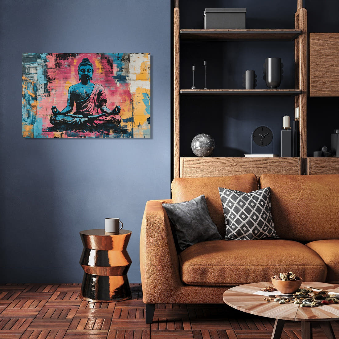 Meditation Graffiti Canvas - Secondary Image 3