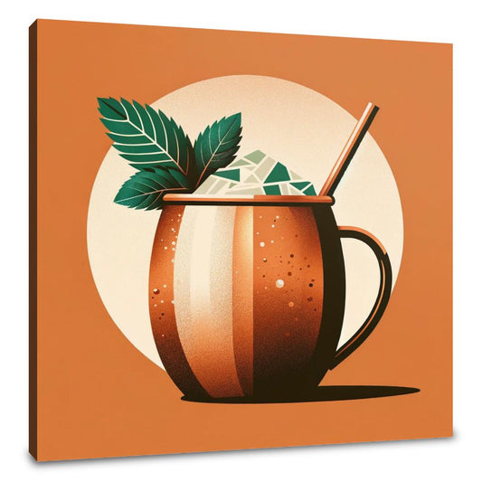Moscow Mule Minimalist Interpretation Canvas - Main Image