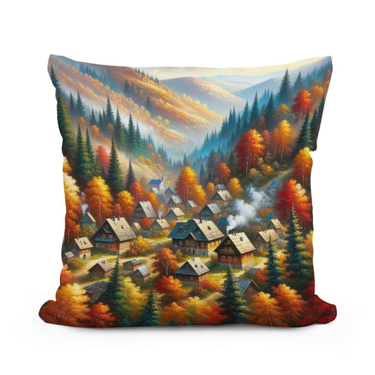 Autumnal Haven Cotton Cushion - Main Image