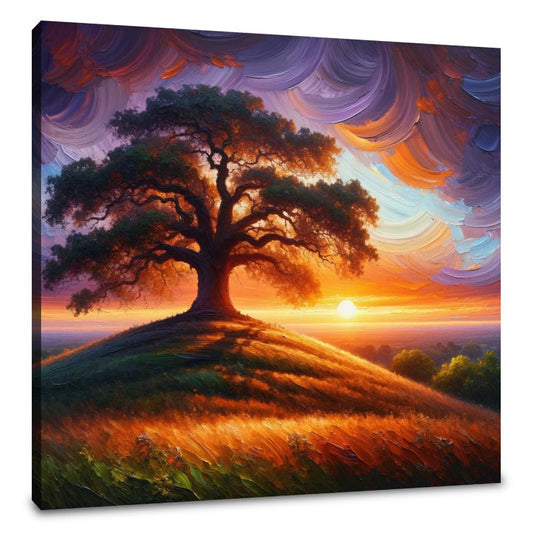 Sunset Oak Canvas - Main Image