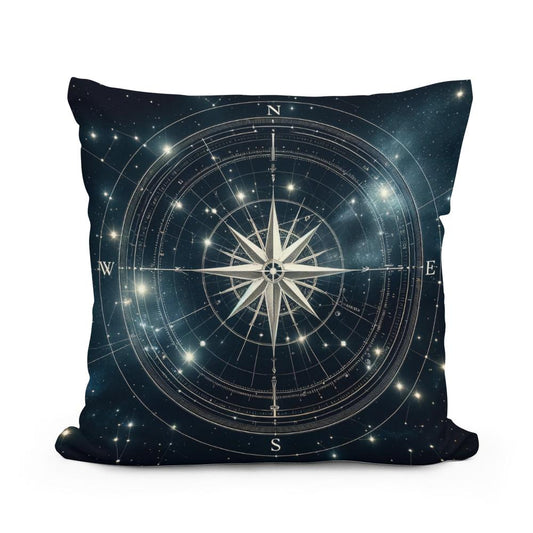 Celestial Compass Cotton Cushion - Main Image