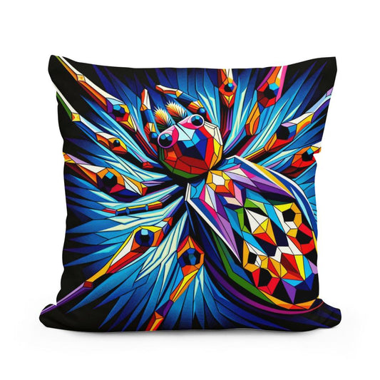 Cubist Courtship Cotton Cushion - Main Image