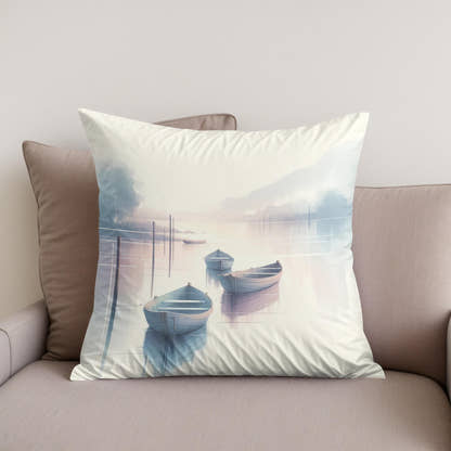 River of Serenity Cotton Cushion - Secondary Image