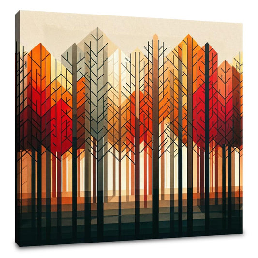 Autumn Geometry Canvas - Main Image