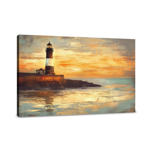 Plymouth Hoe Sunset Canvas - Main Image