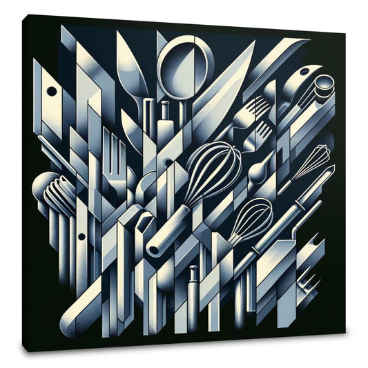 Cubist Culinary Fusion Canvas - Main Image