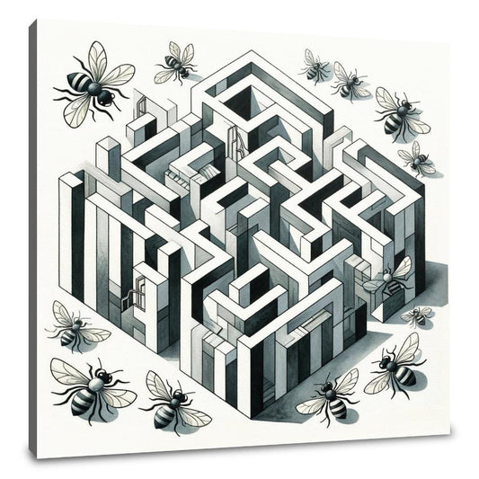 Bee's Labyrinth Canvas - Main Image